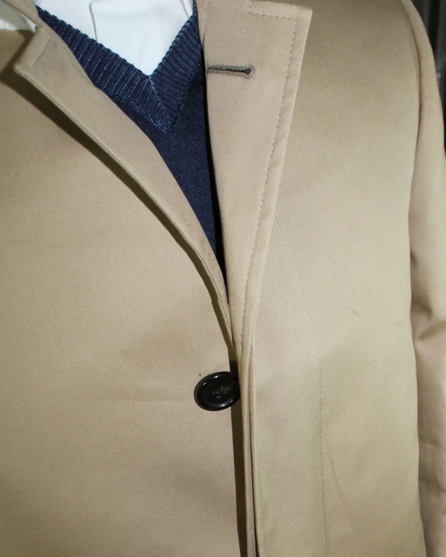 Thom Browne Overcoat Khaki MacKintosh Bal Collar EU 50  - US 40 SALE