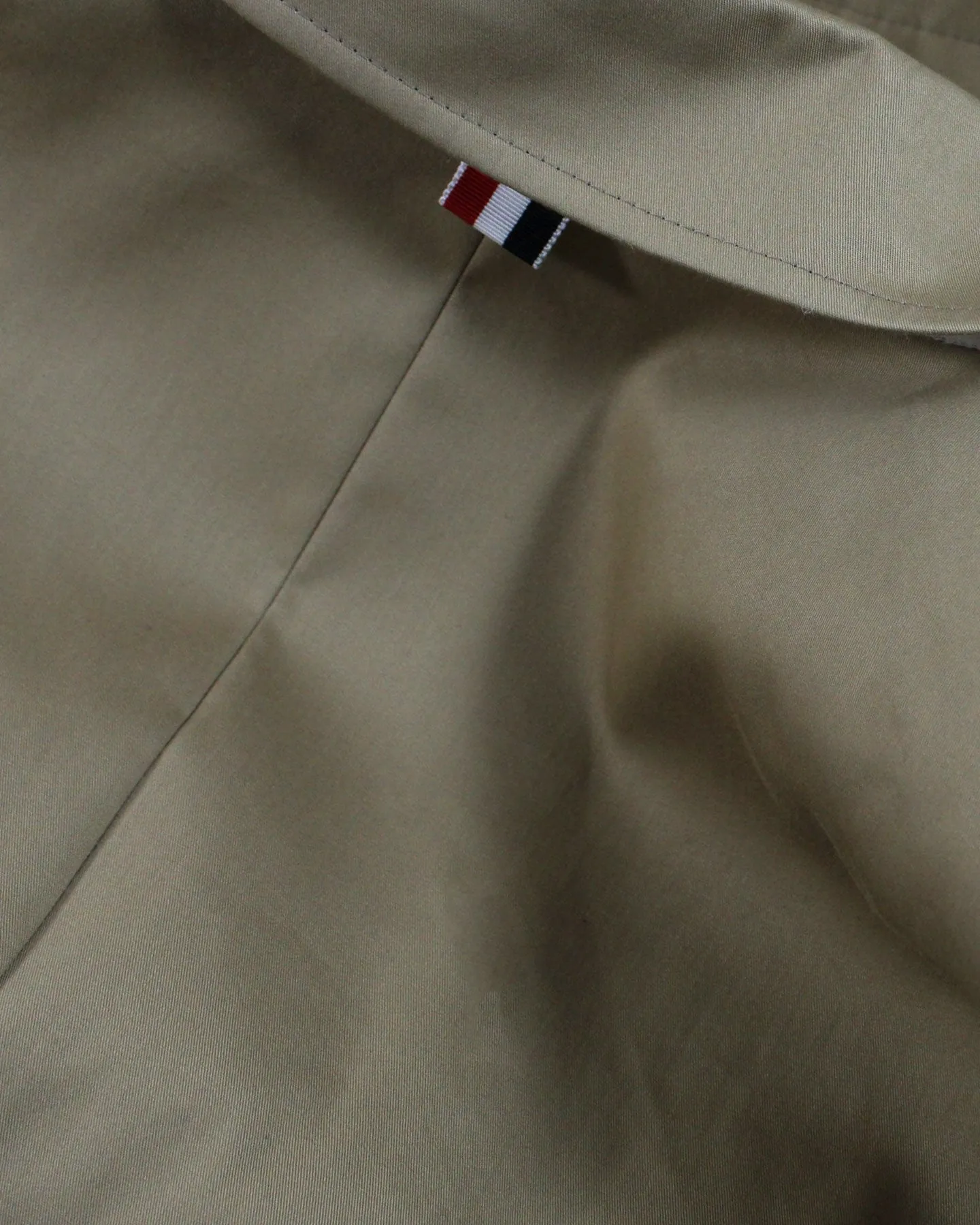 Thom Browne Overcoat Khaki MacKintosh Bal Collar EU 50  - US 40 SALE