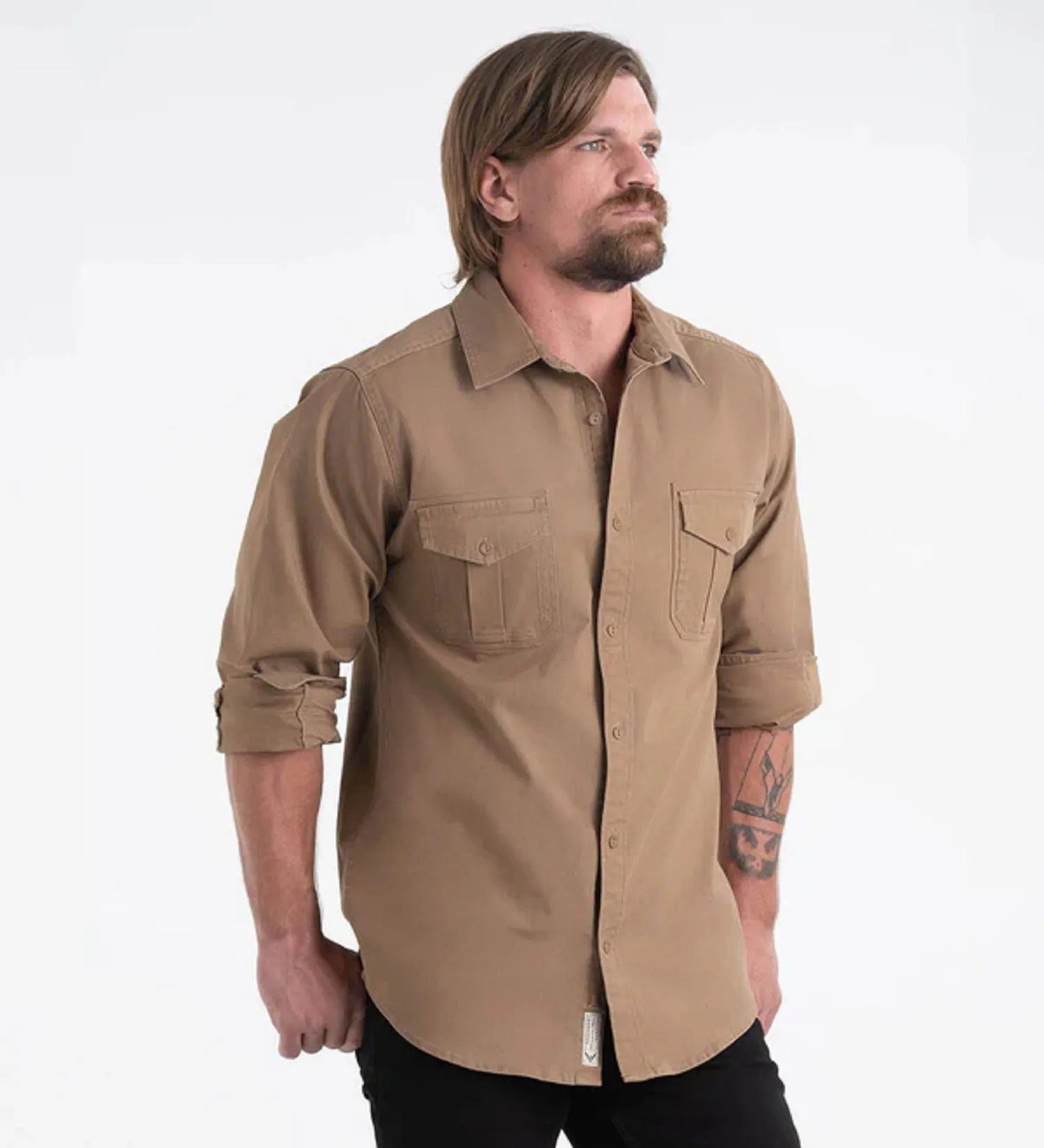 Thorogood Men's Heavyweight Utility Stretch Button-Down Work Shirt