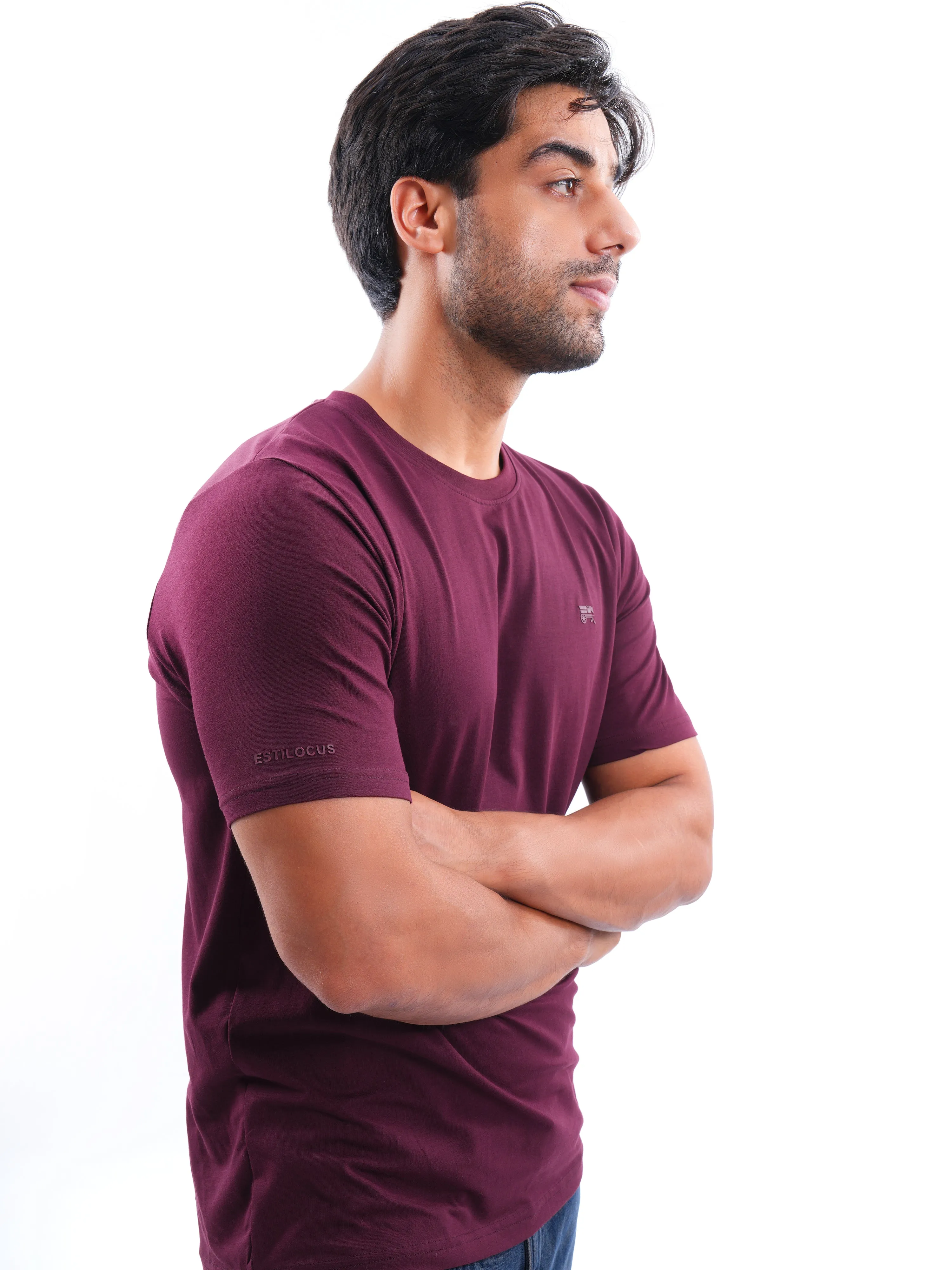 Tibetan Red Solid T-Shirt