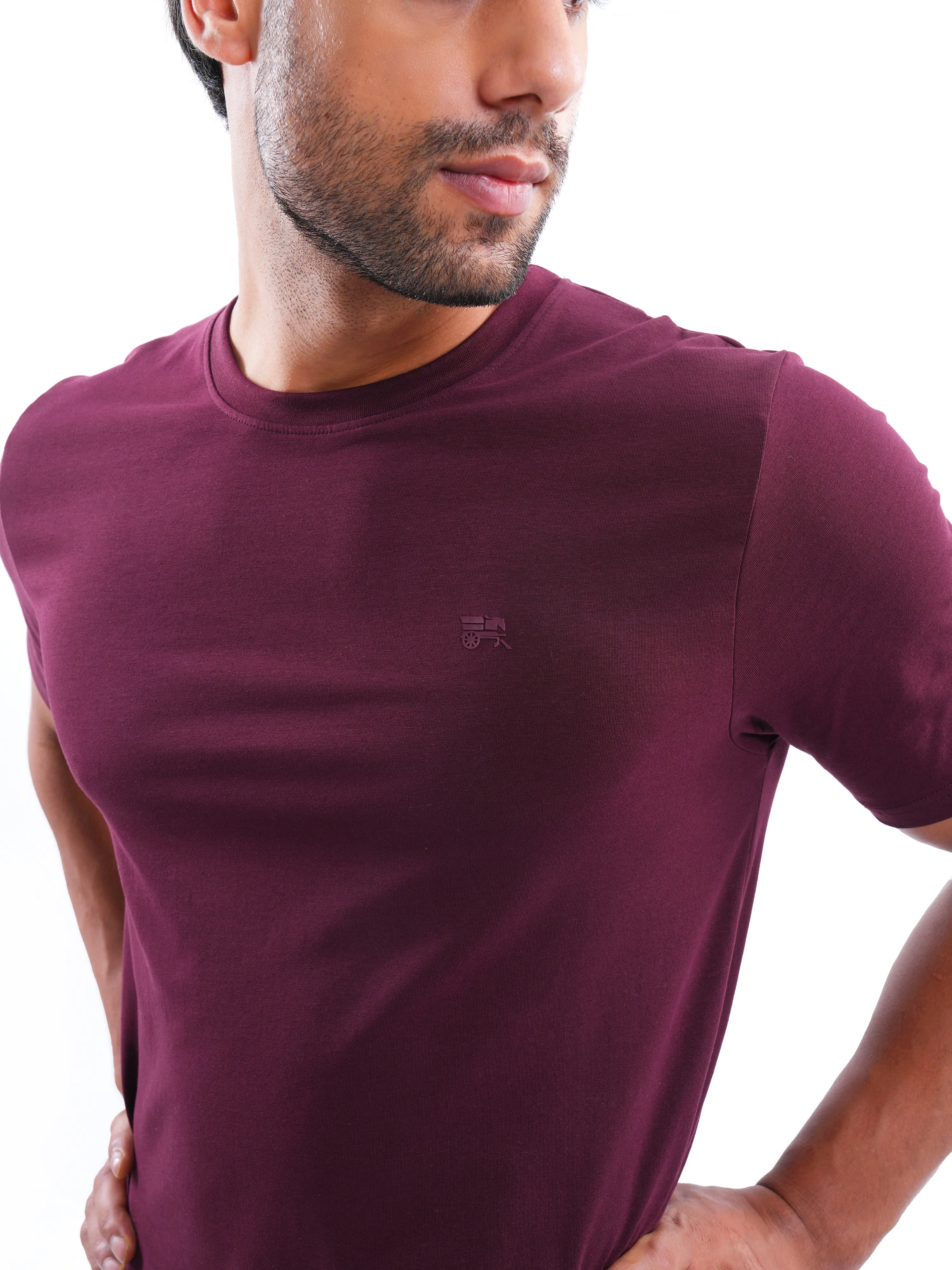 Tibetan Red Solid T-Shirt