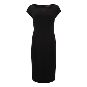 Visby Tailored Cady V-Neck Dress