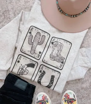 Wild West Card Sweatshirt