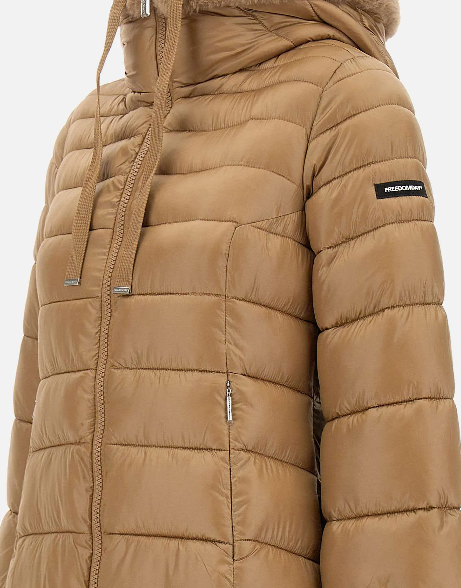 Yvette Women's Down Jacket in Brown